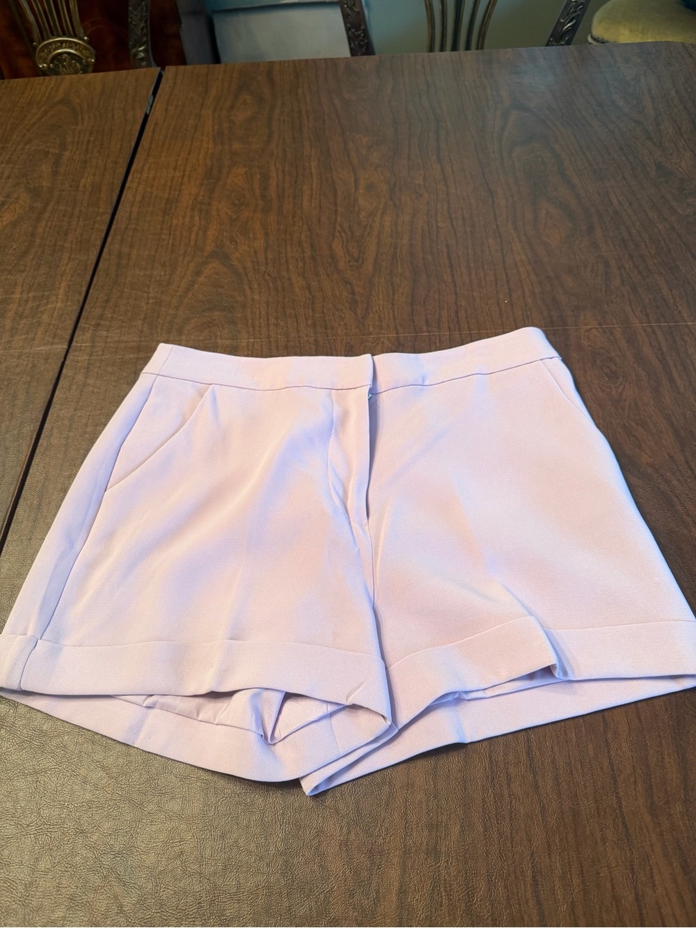 cinq a sept Lavender High-Waist Tailored Shorts